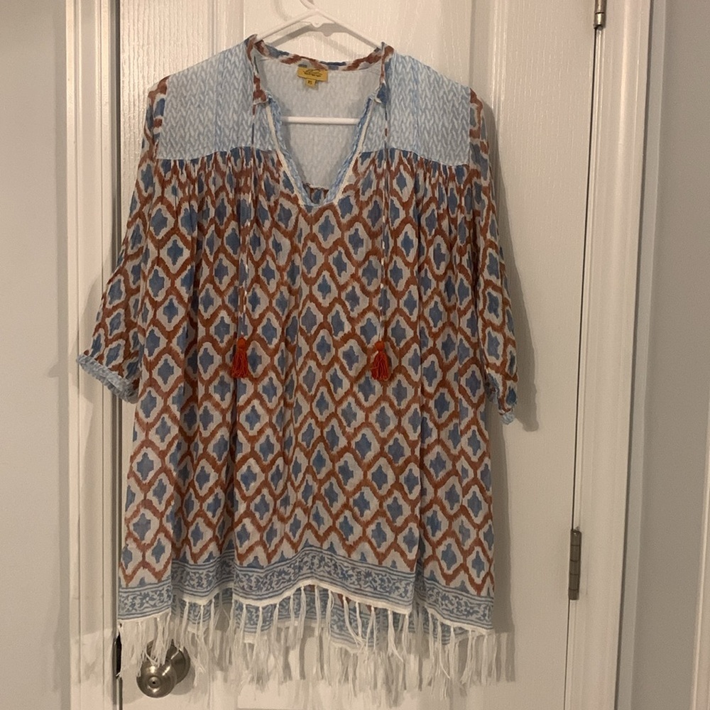 Roberta Roller Rabbit Beach CoverupTunic Size XS‎ tunic summer beach vacation